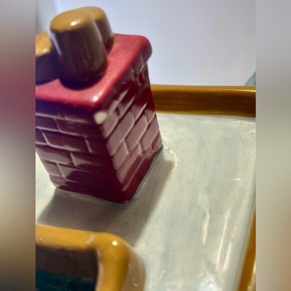 Spode Christmas Tree Village Train Station cookie jar - Picture 12 of 16